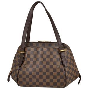 Louis Vuitton Belem MM Shoulder Bag Handbag Damier Brown